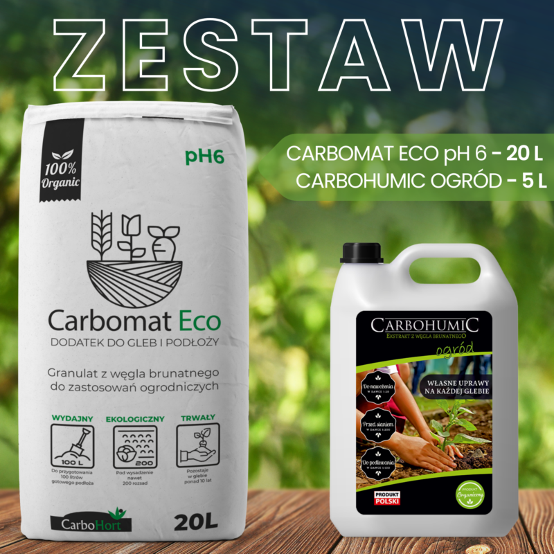 CARBOMAT ECO 20L (pH 6,0-6,5) + CARBOHUMIC ogród 5L