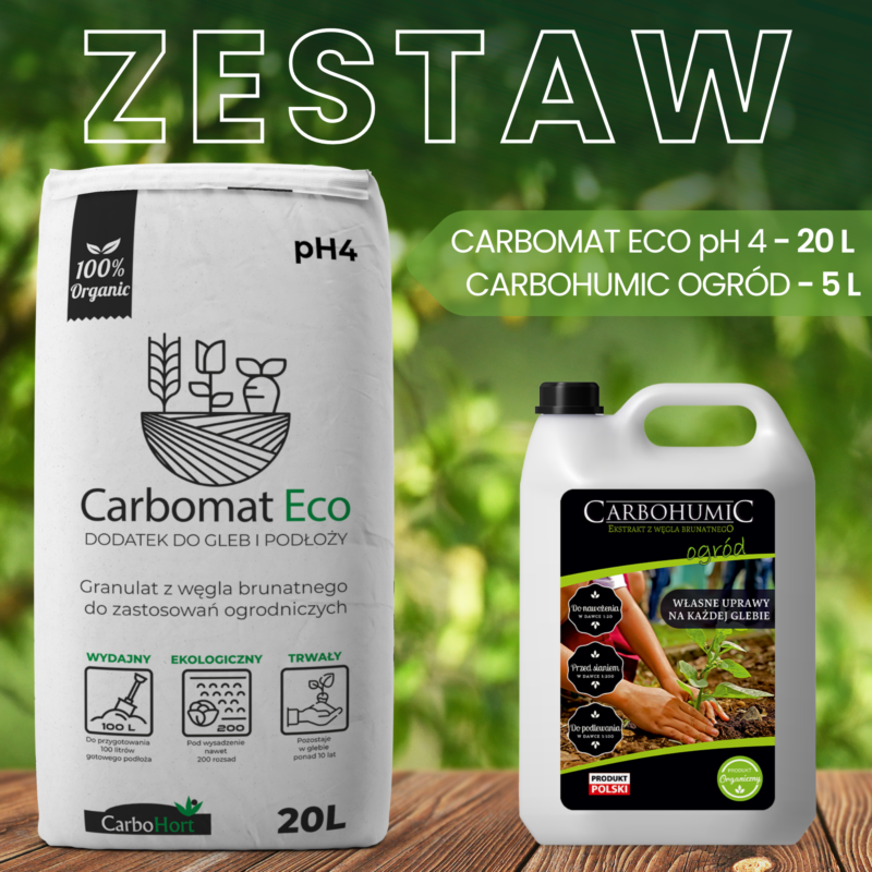 CARBOMAT ECO 20L (pH 4,0-4,5) + CARBOHUMIC ogród 5L