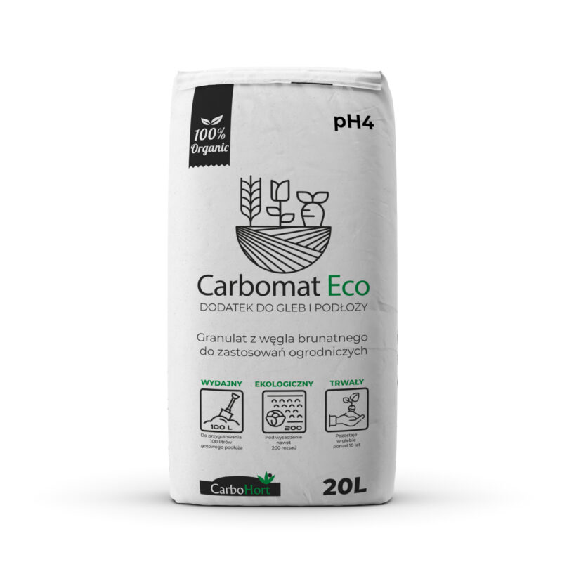 CARBOMAT ECO 20L (pH 4,0-4,5) węgiel brunatny do gleby