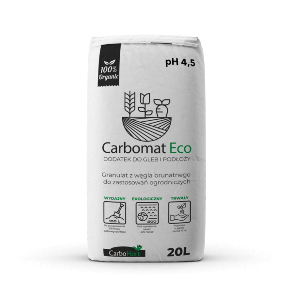 CARBOMAT ECO 20L pH 4,5-5,0 - węgiel brunatny do gleby