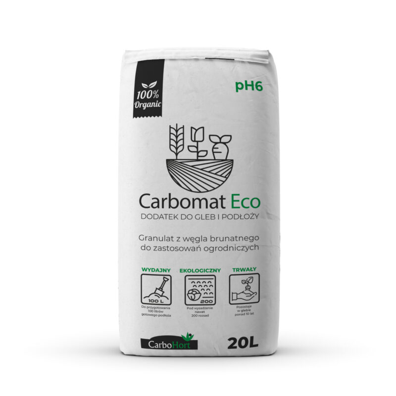 CARBOMAT ECO 20L (pH 6,0-6,5) węgiel brunatny do gleby