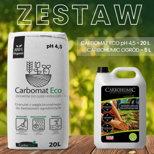 CARBOMAT ECO 20L pH 4,5-5,0 + CARBOHUMIC ogród 5L