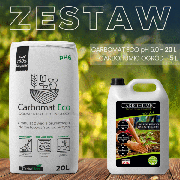 CARBOMAT ECO 20L pH 6,0-6,5 + CARBOHUMIC ogród 5L