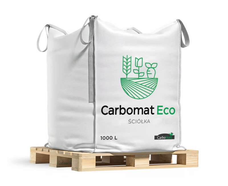 CARBOMAT ECO 1000L, ściółka z węgla brunatnego (pH 4,5 - 5,0)
