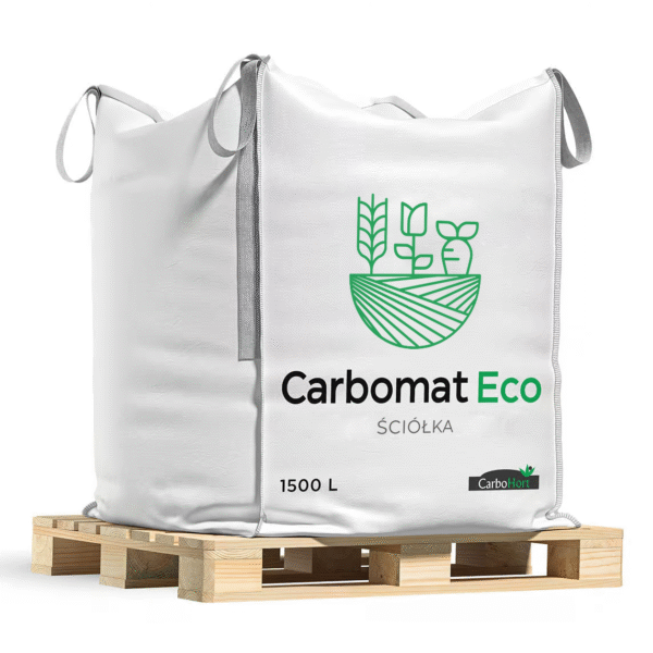 CARBOMAT ECO 1500L, ściółka z węgla brunatnego (pH 4,5 - 5,0)