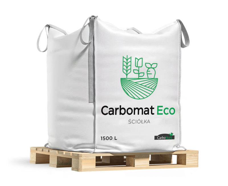 CARBOMAT ECO 1500L, ściółka z węgla brunatnego (pH 4,5 - 5,0)