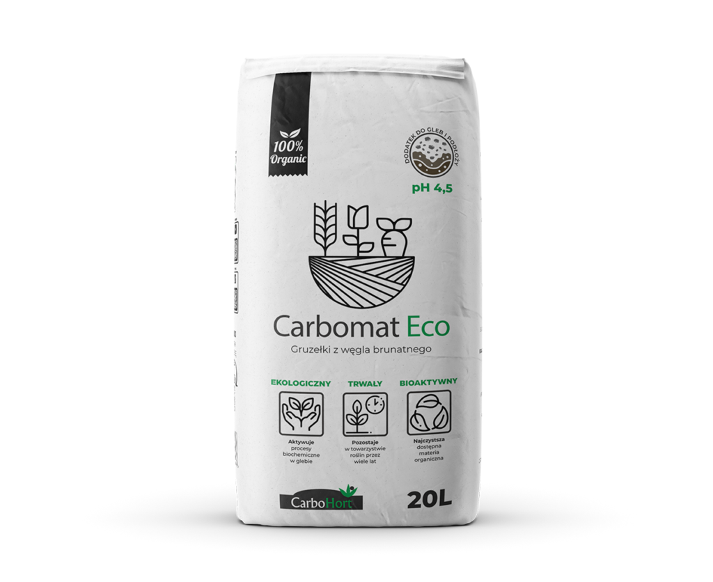 CARBOMAT ECO 20L pH 4,5-5,0 - węgiel brunatny do gleby