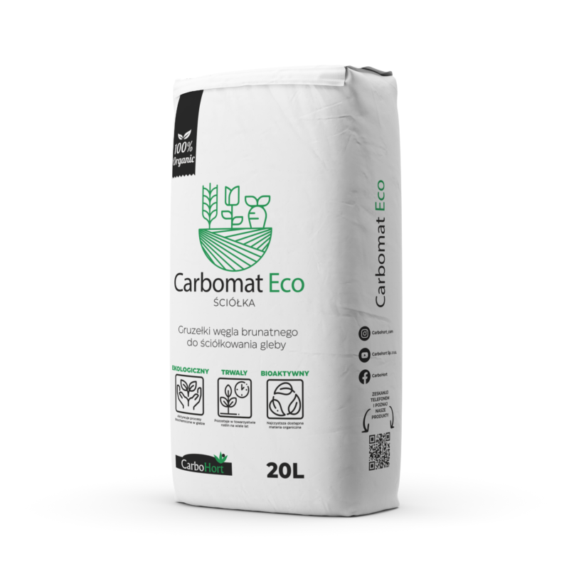 CARBOMAT ECO 20L (pH 4,0-4,5) ściółka z węgla brunatnego - obrazek 2