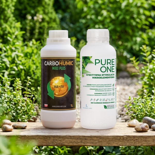 CARBOHUMIC MAXI PLUS 1L + PURE ONE biostymulator mineralny 1L
